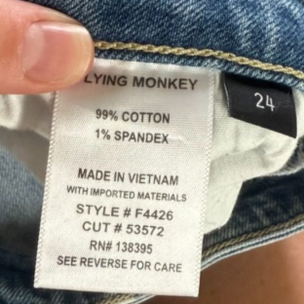 Flying Monkey - 90's Stretch Vintage Flare Jeans - F4426 - Picture 8 of 11